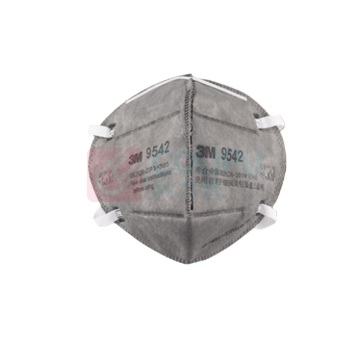 3M 活性炭口罩防尘工业粉尘飞沫雾霾PM2.5颗粒物异味KN95头戴式独立包装 9542