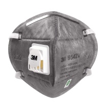 3M 活性炭呼吸阀口罩 9542V 头戴款20只/盒