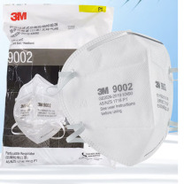 3M 9000系列折叠式防颗粒物口罩 9002 50个/袋 环保 KN90 头戴式 10袋/箱