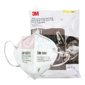 3M 环保包装折叠耳带式防尘口罩 9001 50只/袋 10袋/箱