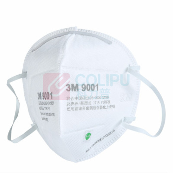 3M 环保包装折叠耳带式防尘口罩 9001 50只/袋 10袋/箱