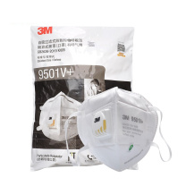 3M 耳戴式带阀自吸过滤式防颗粒物 呼吸器KN95 9501V+ 25只/袋 10袋/箱