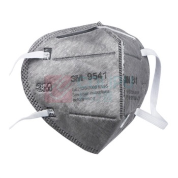 3M 性炭防甲醛口罩 9541 25只  防烟防毒防尘颗粒物带阀
