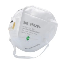 3M KN95口罩 9502V+ 25只/盒 带呼吸阀 头戴式