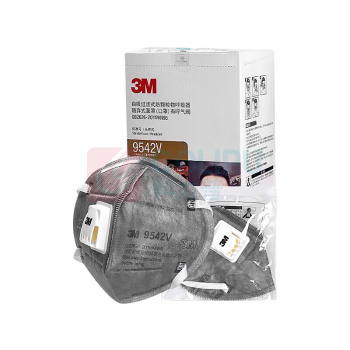 3M KN95防护口罩 防装修异味 透气带呼吸阀头戴式独立包装 9542V