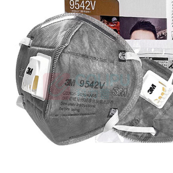 3M KN95防护口罩 防装修异味 透气带呼吸阀头戴式独立包装 9542V