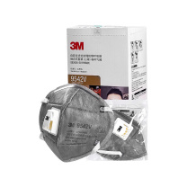3M 口罩活性炭 KN95防护口罩 呼吸阀透气 防雾霾 PM2.5 针织带 9542V