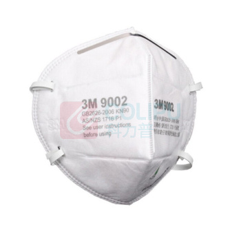 3M 折叠式防颗粒物口罩9002环保KN90头戴式 9000