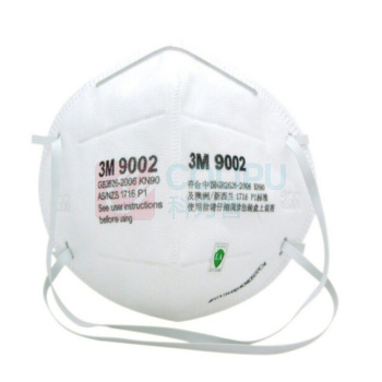 3M 折叠式防颗粒物口罩9002环保KN90头戴式 9000