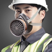 3M 尘毒呼吸防护套装 3200套装 含3200半面罩 3301CN滤毒盒 3N11CN滤棉 385滤棉盖
