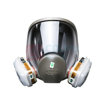 3M 自吸式防毒面具防护面罩 3M-6800 四点固定头带 全面型面具全面罩 防有机蒸汽