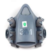 3M 硅胶半面型防护面罩 7502