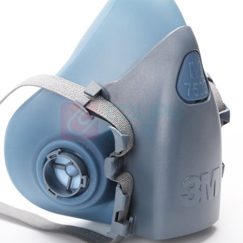 3M 硅胶半面型防护面罩 7502