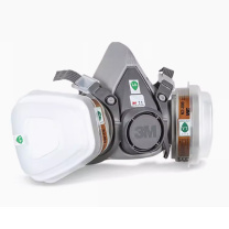 3M 半面型防护面罩多种气体防护套装(七件套) 6200系列 含6200半面罩、6002滤毒盒2个、5N11滤棉2个、501滤棉盖2个(单品组合)