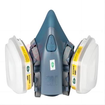 3M 尘毒呼吸防护套装 7502主体 +6002CN滤盒*2+5N11滤棉*2+501滤棉盖*2