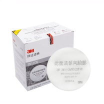 3M 防毒面具配件过滤棉 3N11CN 100片/盒 1盒装