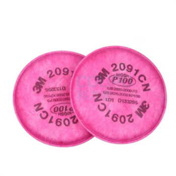3M 过滤棉过滤固态寄液态颗粒物及电焊烟尘 P100滤棉 2片/包 2091CN