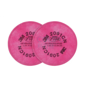 3M 过滤棉过滤固态寄液态颗粒物及电焊烟尘 P100滤棉 2片/包 2091CN