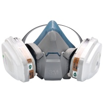 3M 硅胶半面型防护面罩 6502 中号 10个/箱