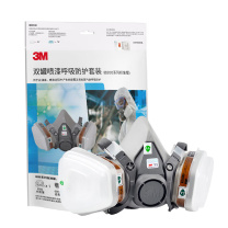3M 防毒面具套装 620E (6200半面罩1个+6001滤毒盒2个+501滤棉盖2个+5N11滤棉2片)