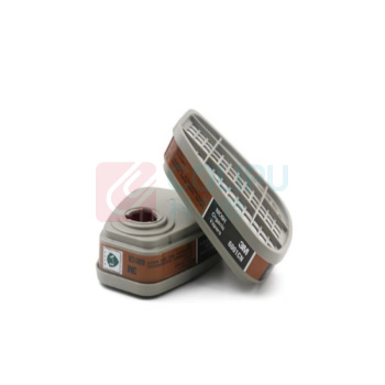 3M 滤毒盒 6001CN 3M防毒面具配件6001CN滤毒盒防有毒气体防有机蒸气化工喷漆专用
