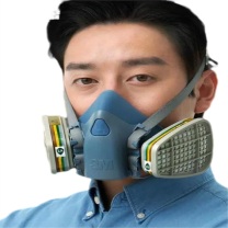3M 面具套装 7502+6006CN 三件套 硅胶半面具套装无滤棉滤棉盖