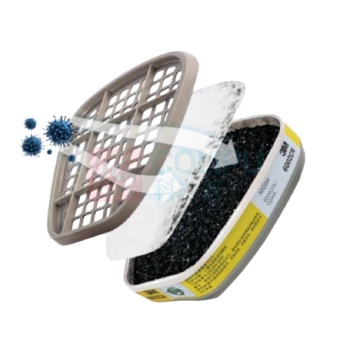 3M 防毒半面具滤毒盒 6002CN 6200