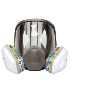 3M 防毒面具 3m6800 含6800全面置1个,6007滤毒盒2个,5N11滤棉2个,501滤棉盖2个
