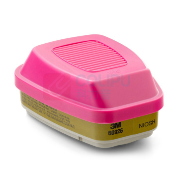 3M 呼吸器滤盒 60926 塑料 2个/包 防有机蒸气/二氧化硫/甲醛/颗粒物 搭配6800/7800系列面具使用
