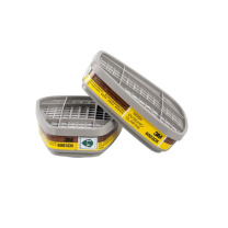 3M 自吸过滤式防毒面具过滤件 6003CN 2个/包 防毒面具配件防氯化氢防有机蒸气