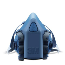 3M 半面型防护面具 防护面屏 7502 头箍式 防油 防粉尘 硅胶