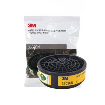 3M 呼吸器滤盒 3303CN 滤毒盒 GB2890 高效能活性炭 酸性有机气体