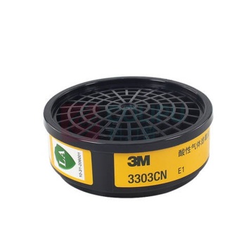 3M 呼吸器滤盒 3303CN 滤毒盒 GB2890 高效能活性炭 酸性有机气体
