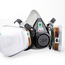 3M 自吸过滤式防毒面具面罩 6100 小号