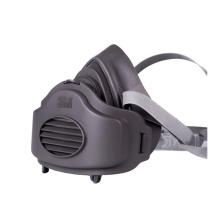 3M 防护面具 3200+3700 3200半面型(单滤盒)防护面具(1个)+3700滤棉承接座(1个)