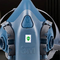 3M 硅胶半面型防护面罩 7502 (中号) (灰色)