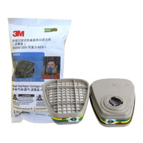 3M 防毒面具配件 6006CN*2+501滤棉盖*2+5N11滤棉