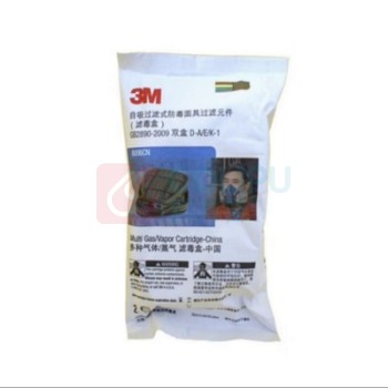 3M 滤毒盒 6006CN 5包/组(10只) 有机蒸汽综合气体滤毒盒