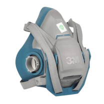 3M 双滤盒半面罩 6502 (中号)(6500硅胶系列) 搭配滤毒盒或滤棉使用