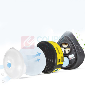 3M 防尘面具 3200 含3303CN滤毒盒3N11滤棉395CN滤棉盖
