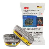 3M 滤毒盒防毒面具配件防氯化氢防有机蒸气 6003CN 2个/包
