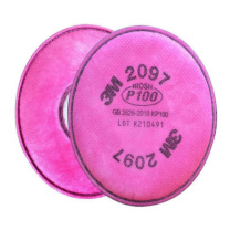 3M 头戴式半面罩过滤棉 2097 80mm