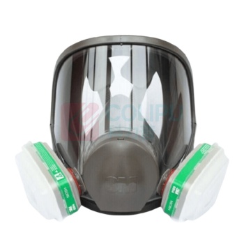 3M 防毒面具 6800+6004 七件套 6800半面罩X1 6004CN滤毒盒X2 501滤棉盖X2 5N11滤棉X2