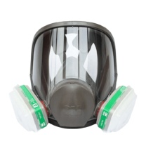 3M 防毒面具 6800+6004 七件套 6800半面罩X1 6004CN滤毒盒X2 501滤棉盖X2 5N11滤棉X2