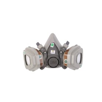 3M 防毒面具 6100 半面罩小号 (含6001滤毒盒*2个、5N11CN滤棉*2个、501滤棉盖*2个)