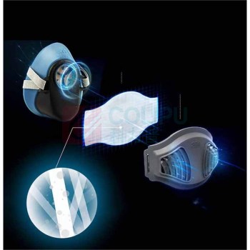 3M 防尘面具套装 HF-52 单罐硅胶舒适版 煤矿工业焊工金属粉尘含1700 含滤棉