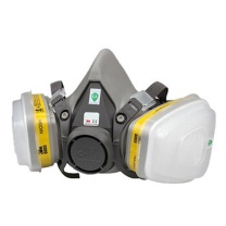 3M 防毒面具 6200+6003 七件套 含6200半面罩*1+6003CN滤盒*2+5N11CN滤棉*2 +501滤棉盖*2