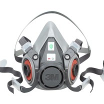 3M 半面具 6200 中号 125*170mm 头戴式半面罩需单配滤毒盒使用