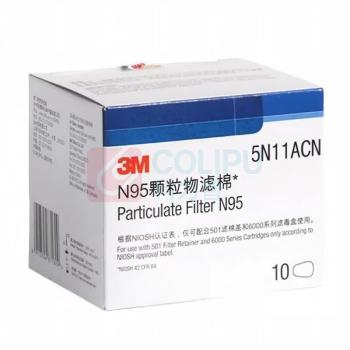 3M 颗粒物滤棉 5N11ACN N95 10片/盒