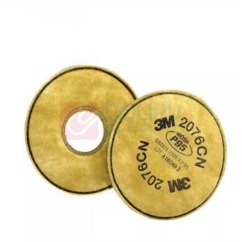 3M 头戴式半面罩过滤棉 2076CN KP95 氟化氢专用滤棉